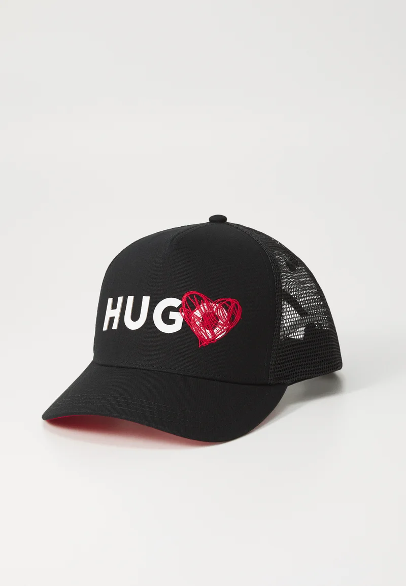 largest collection HUGO MARSEL TRUCKER VALEN UNISEX - Cap black Accessories Hats & headscarves Caps
