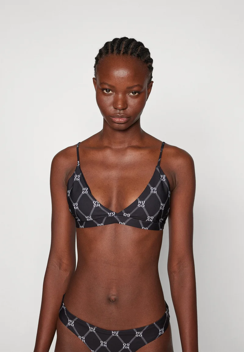 UK store HUGO Bikini top - black Clothing Swimwear Beach accessories Bikini tops