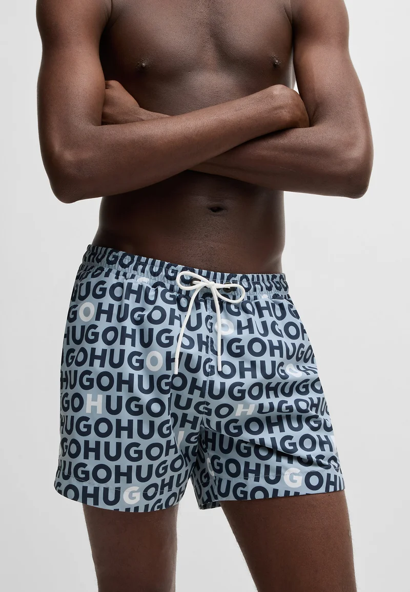 USA Cheap Sale HUGO TORTUGA - Swimming shorts open blue Clothing Swimwear Swim trunks Briefs