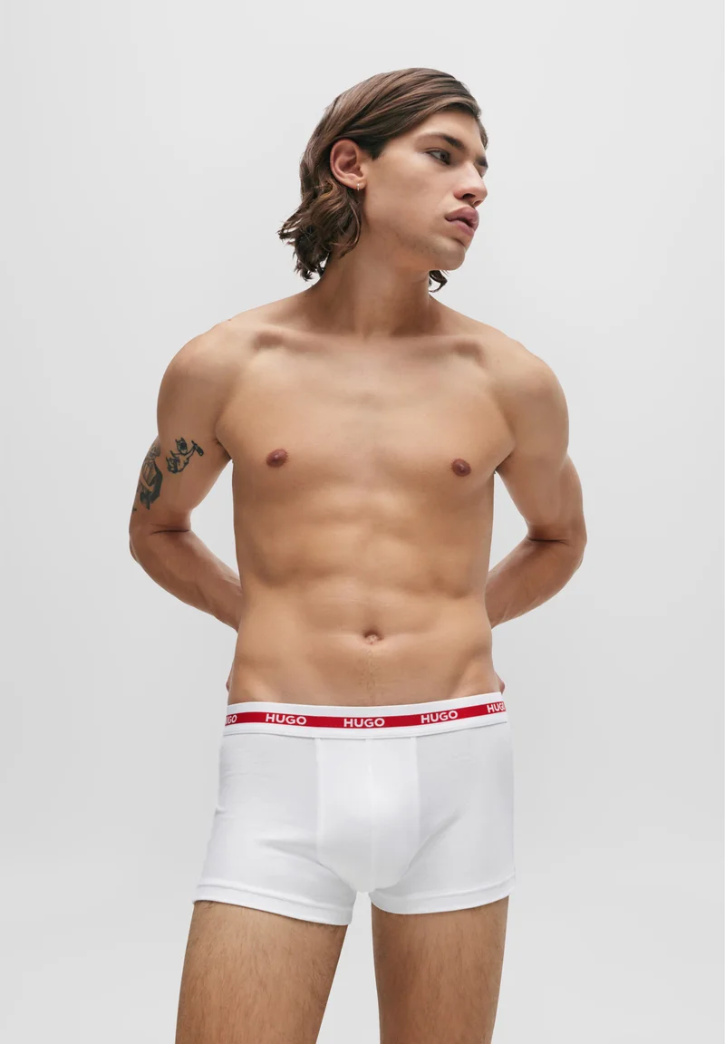 Sale UK HUGO TRUNK TRIPLET 3 PACK - Pants open white Clothing Underwear & Socks Underpants Boxer shorts
