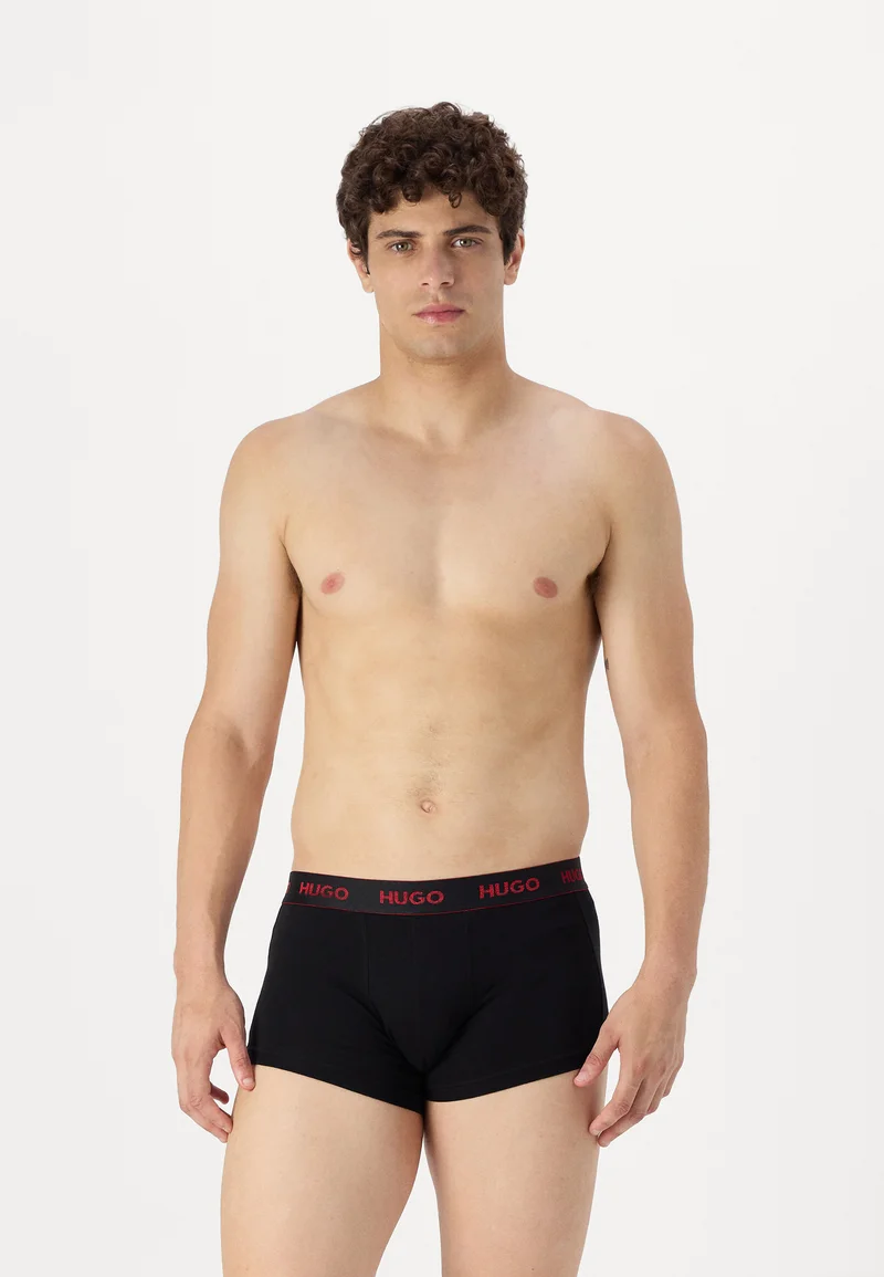 USA factory outlet HUGO TRUNK TRIPLET 3 PACK - Pants black/red/khaki Clothing Sale Underwear & Socks Bathrobes Boxer briefs