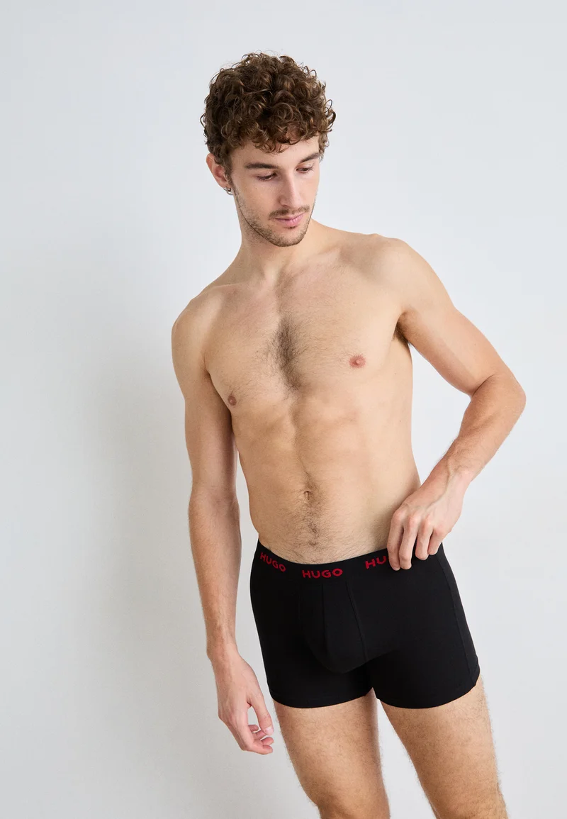 Save up to 80% HUGO DESIGN 3 PACK - Pants black/red Clothing Underwear & Socks Underpants Boxer shorts