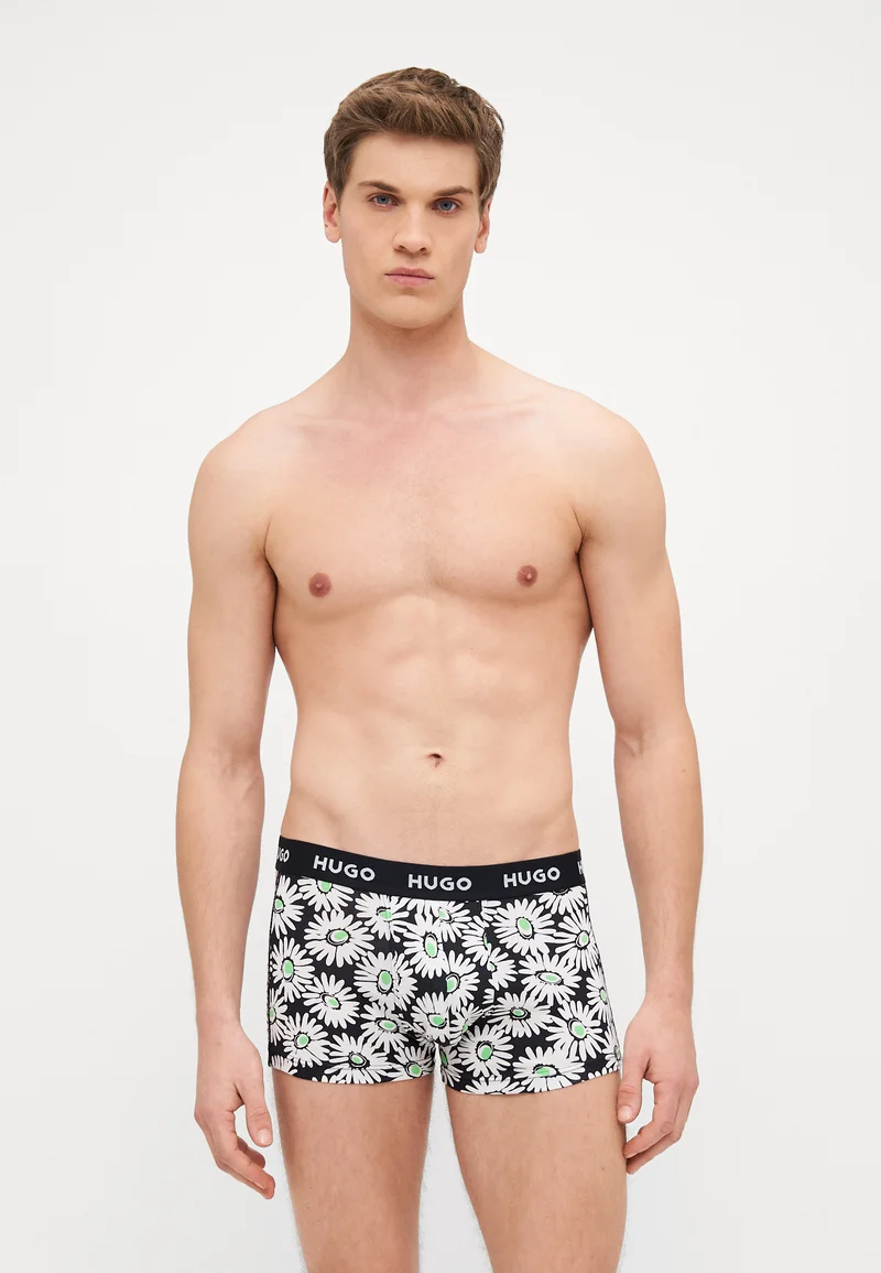 Online HUGO TRUNK DESIGN 3 PACK - Pants black/white/green Clothing Underwear & Socks Underpants Boxer shorts