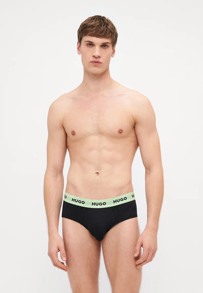 popular HUGO HIPBRIEF 3 PACK - Briefs open miscellaneous Clothing Underwear & Socks Underpants Boxer shorts