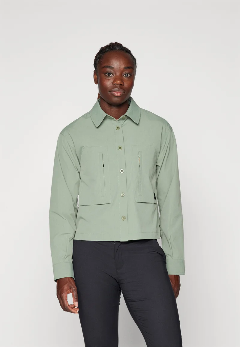 innovative design Icepeak MOLINE - Button-down blouse antique green Clothing Sportswear Team merchandise Blouses