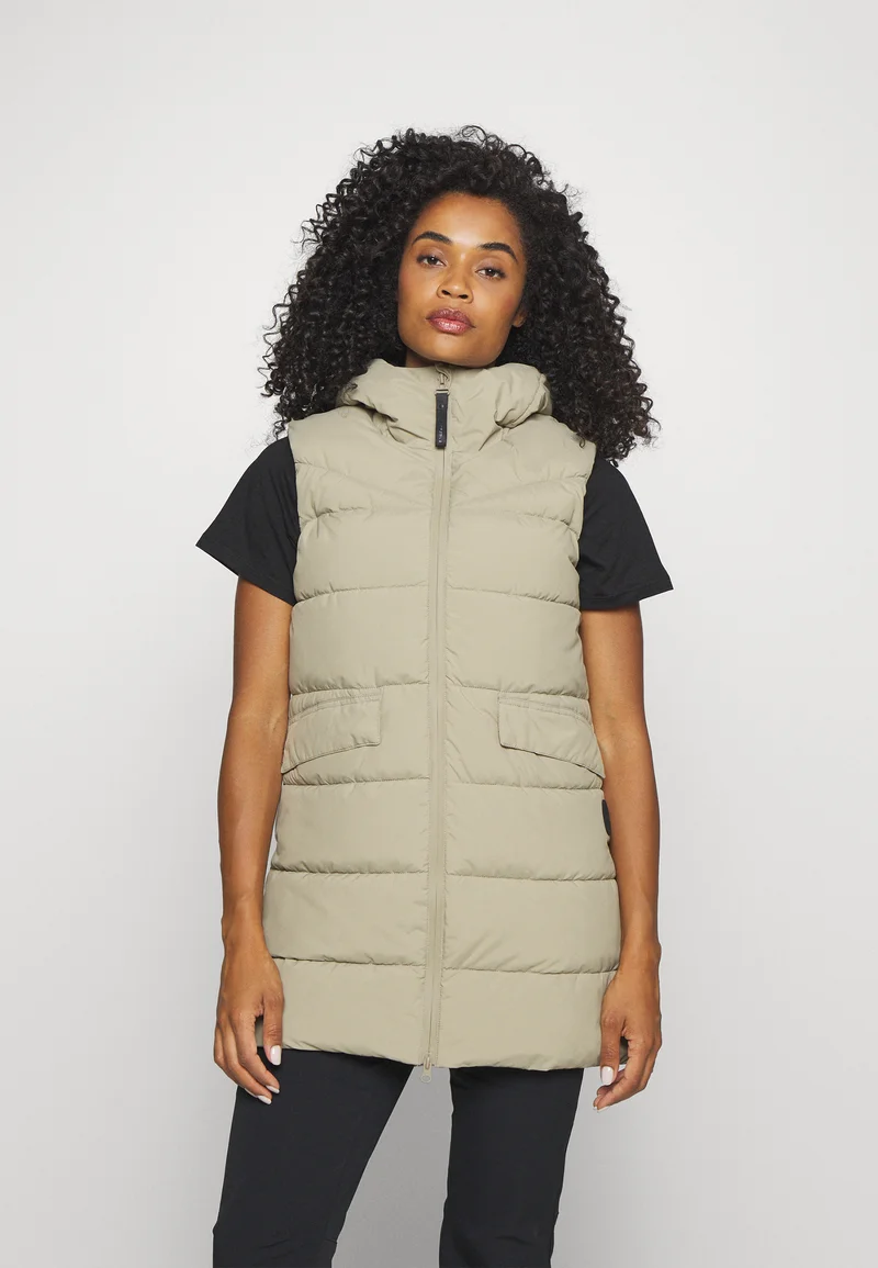 innovative design Icepeak AKENE - Waistcoat khaki Clothing Jackets & Blazers Bomber Jackets