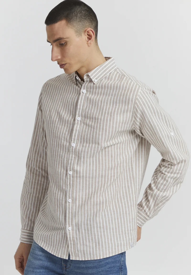 timeless INDICODE JEANS IDHanko - Shirt greige Clothing Shirts Casual Shirts