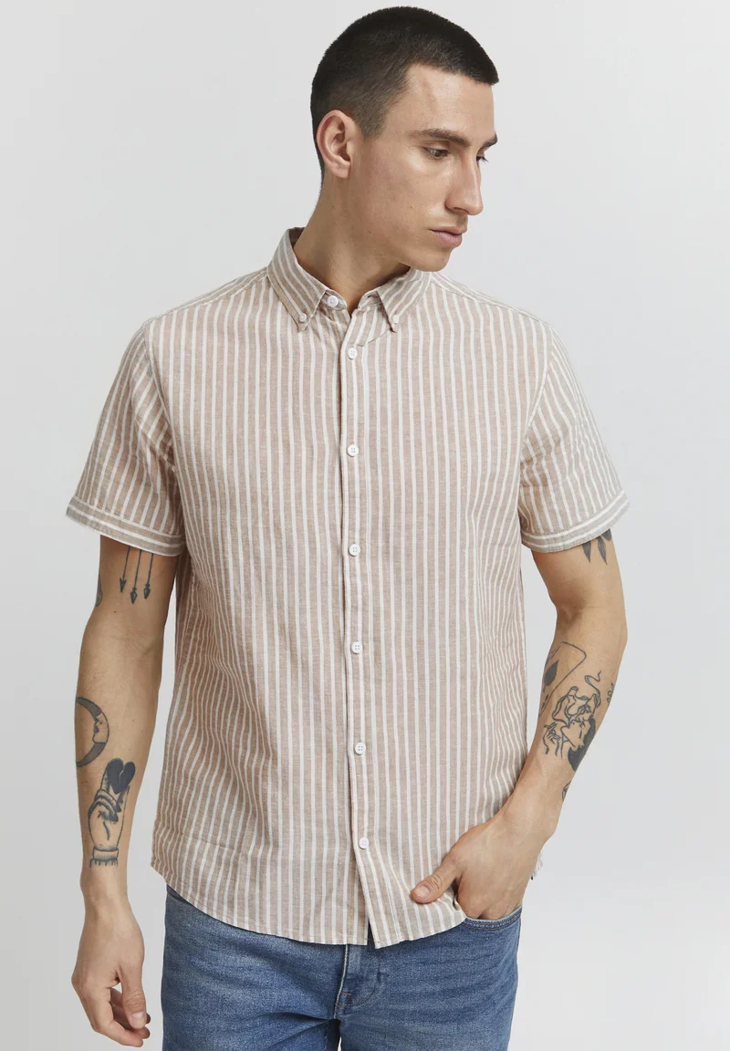 Factory Outlet INDICODE JEANS IDHANK - Shirt greige Clothing Sale Shirts Business Shirts