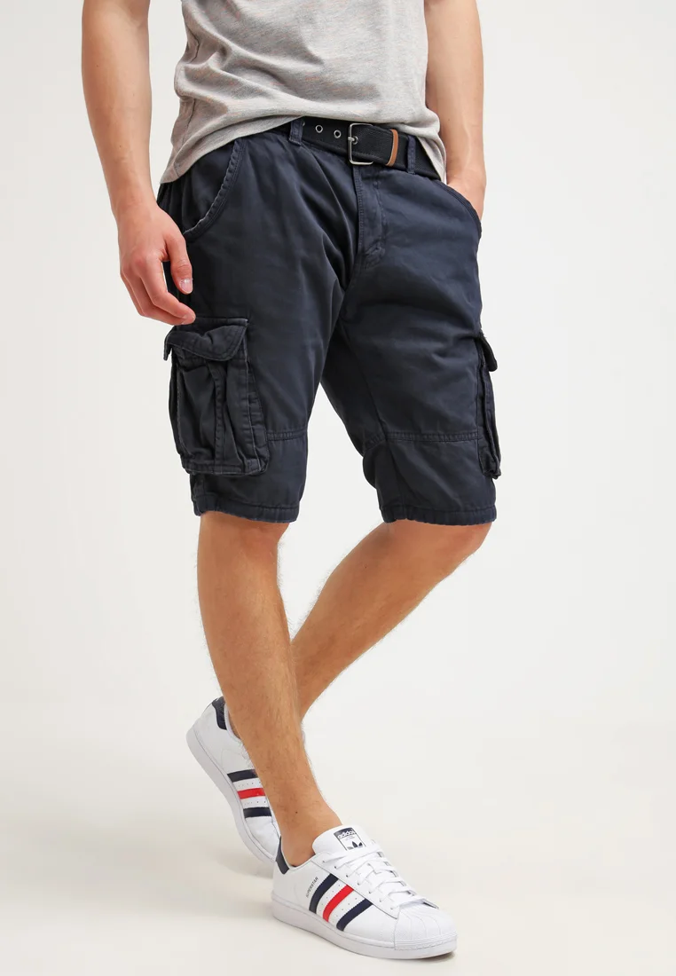 recognized brands INDICODE JEANS MONROE - Shorts navy Clothing Casual Shorts