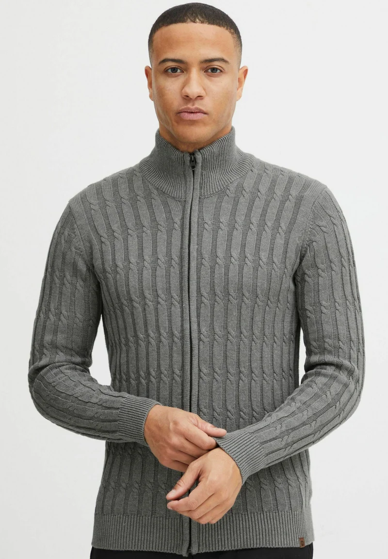 Wholesale Online USA INDICODE JEANS IDPaulomo - Cardigan grey mix Clothing Knitwear Cardigans