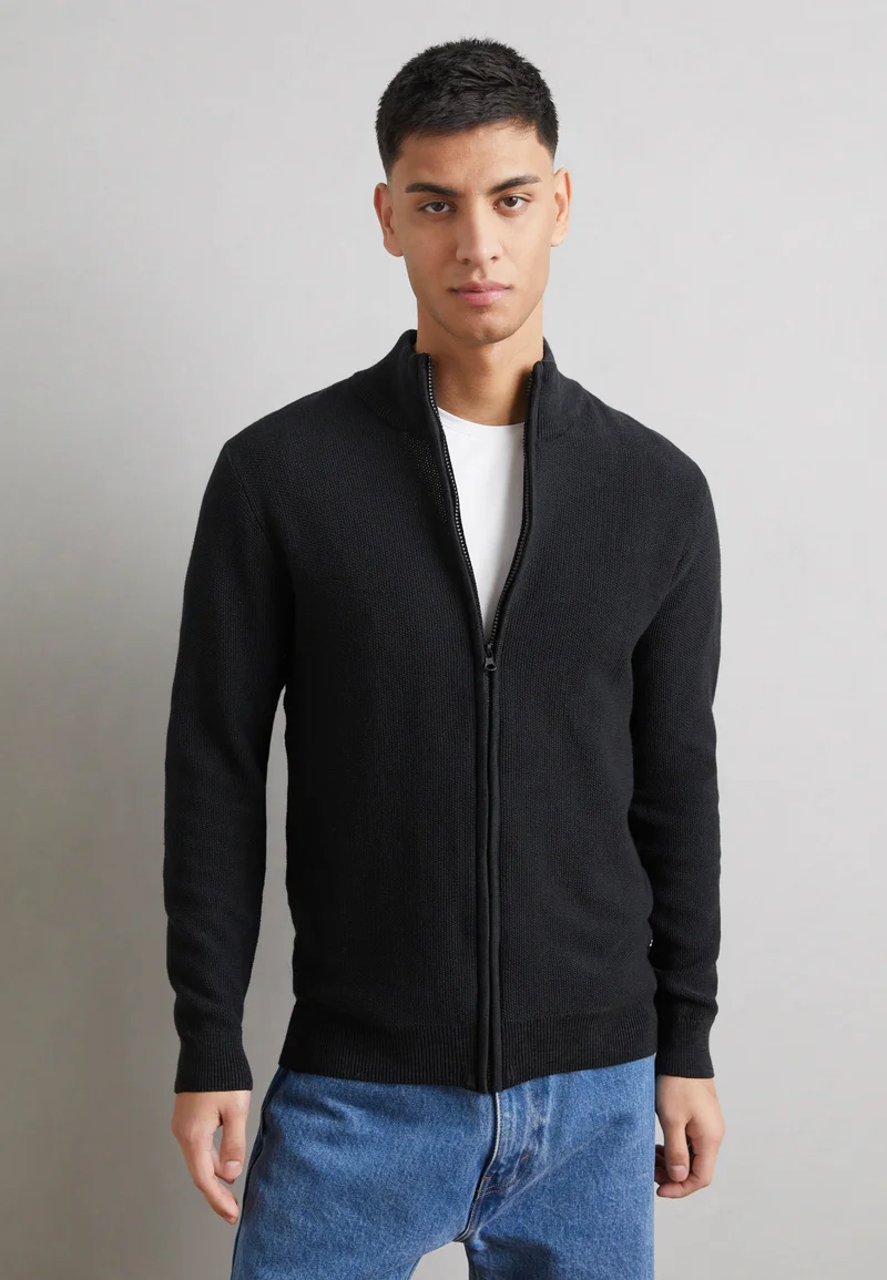 SAVE OFF INDICODE JEANS Cardigan - black Clothing Knitwear Cardigans