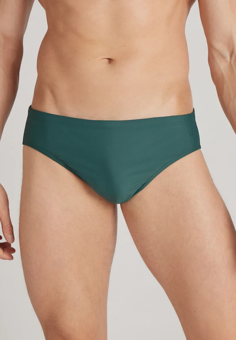 Shop Best Sellers Intimissimi BASIC - Swimming briefs grün / dark green Clothing Swimwear Swim trunks Briefs