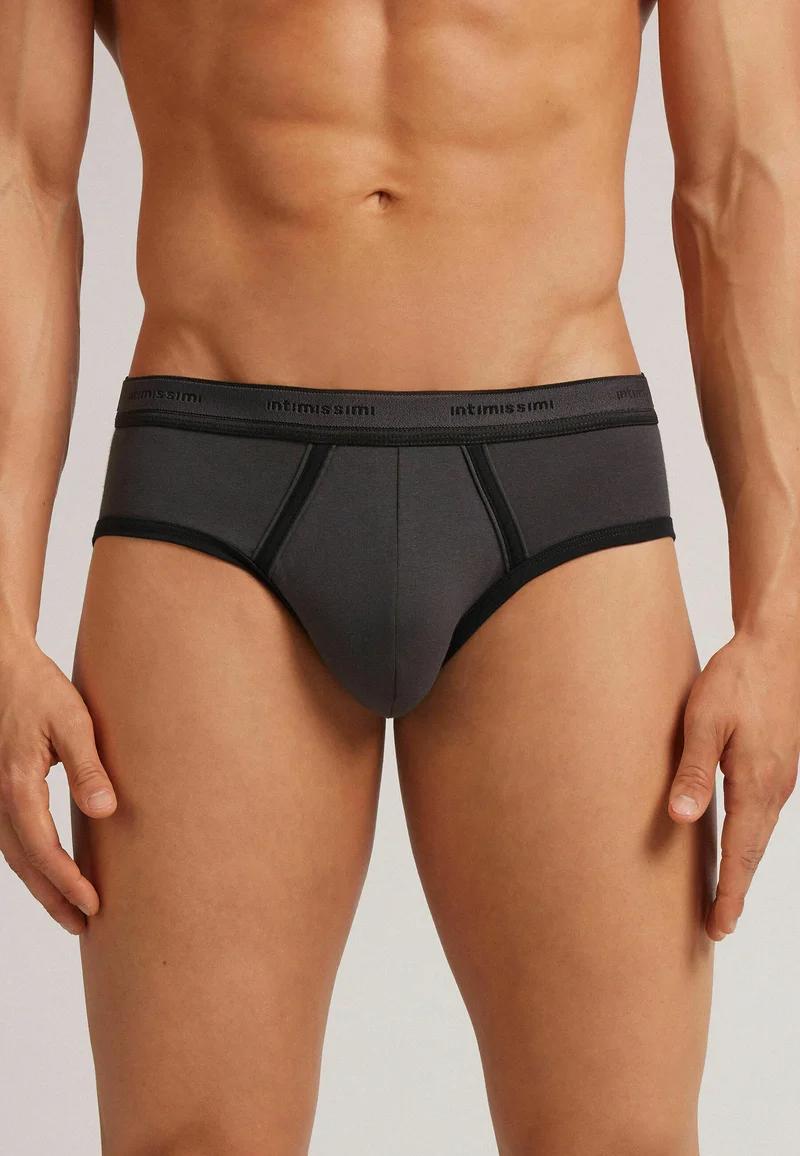 prestigious Intimissimi AUS STRETCH MIT LOGO - Briefs schwarz j grigio scuro nero Clothing Underwear & Socks Underpants Boxer shorts