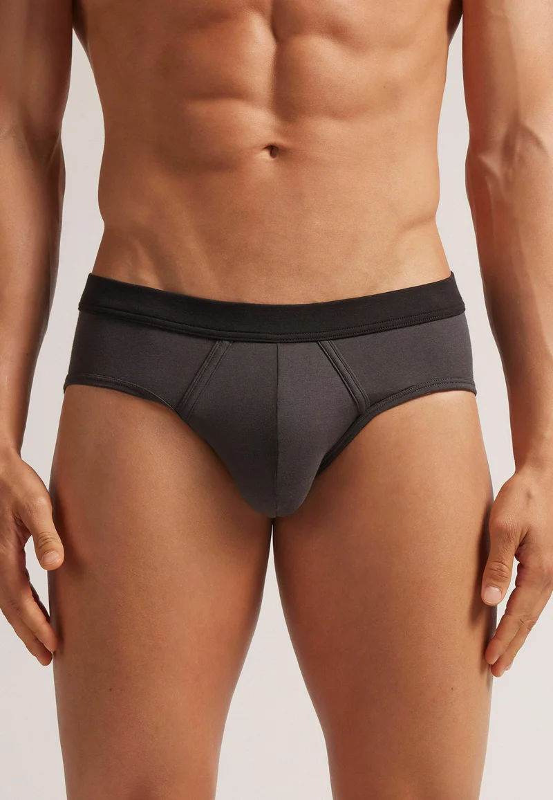 luxury fashion brands Intimissimi NATURAL FRESH - Briefs grey Clothing Underwear & Socks Underpants Boxer shorts