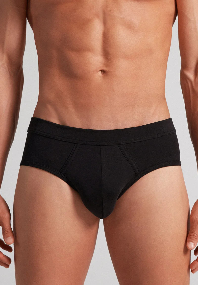 delicate colors Intimissimi NATURAL FRESH - Briefs schwarz black Clothing Underwear & Socks Underpants Boxer shorts