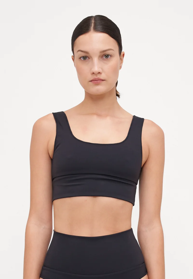 Retailer It's Now Cool CONTOUR CROP - Bikini top black Clothing Swimwear Bikinis Bikini sets