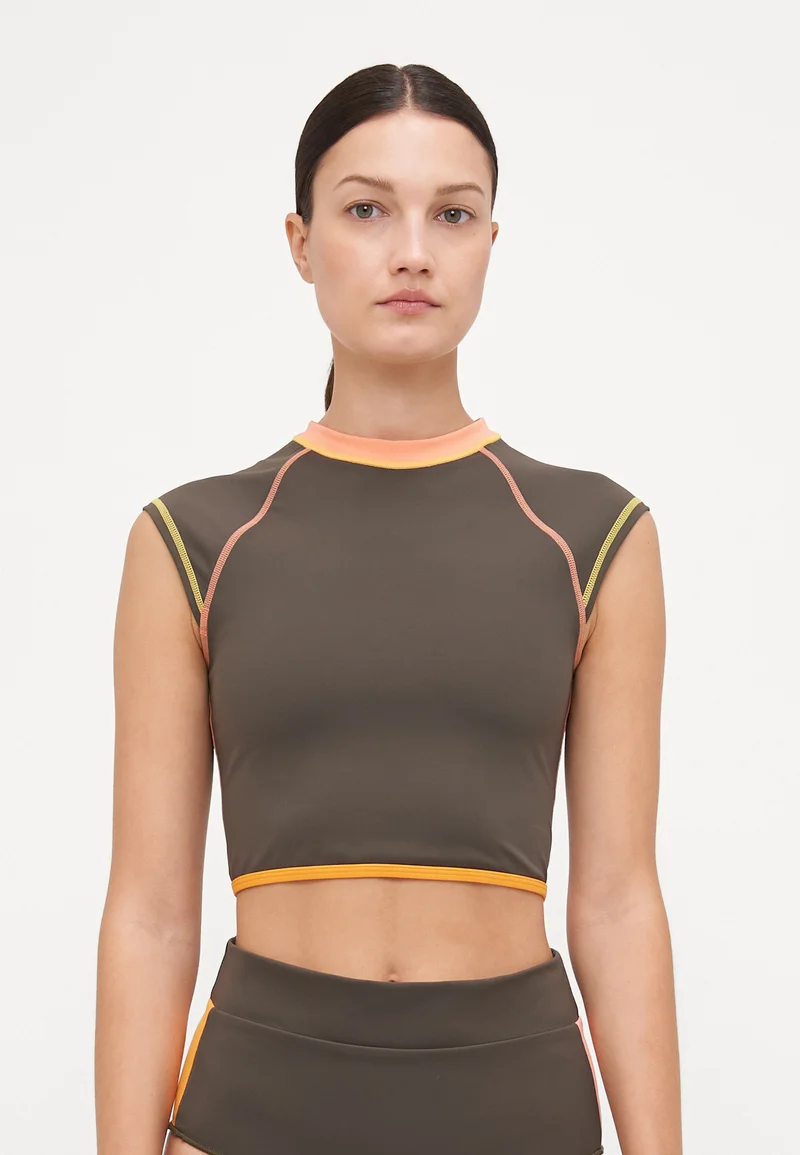 promo codes It's Now Cool THE CONTOUR TEE - Bikini top peaches Clothing Swimwear Bikinis Bikini sets