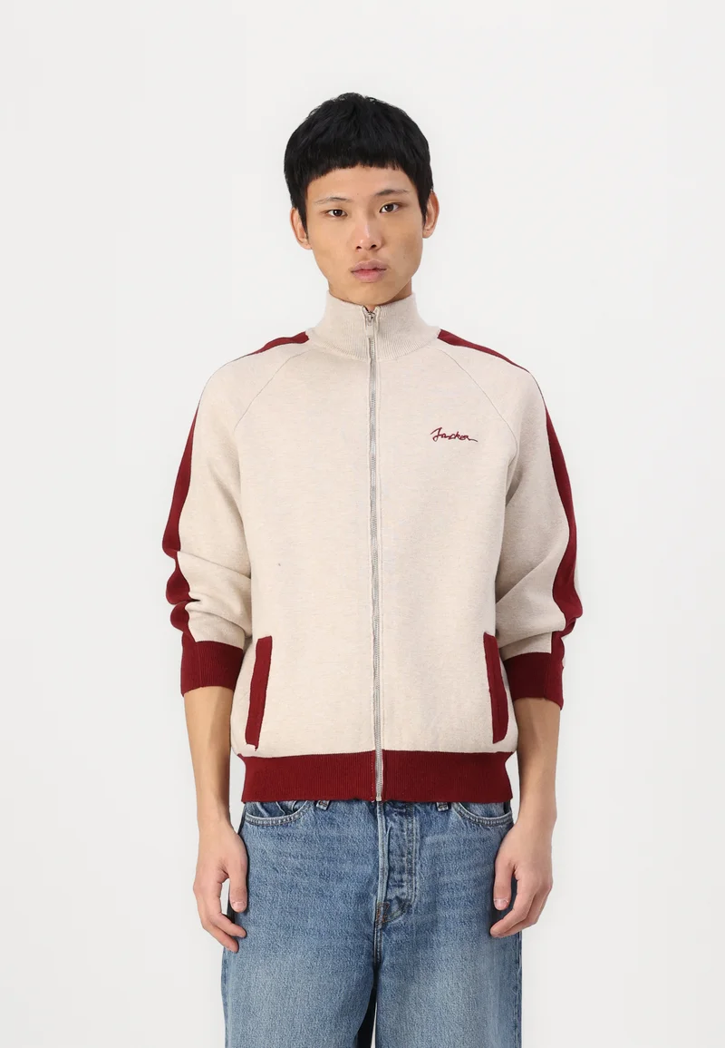 premium selection Jacker SIGNATURE CARDIGAN UNISEX - Cardigan beige Clothing Knitwear & Cardigans Cardigans