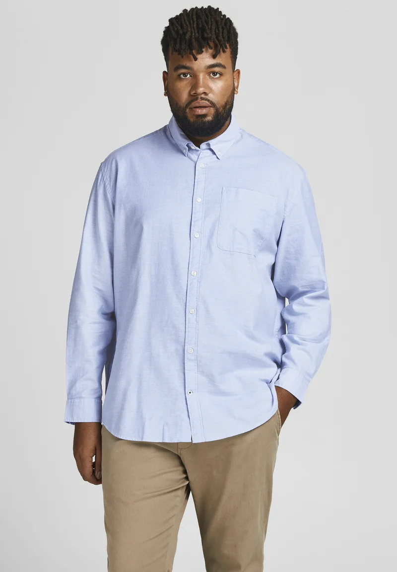 Colorful And Fashion-Forward Jack & Jones JJEOXFORD SHIRT - Shirt cashmere blue Clothing Shirts Casual Shirts