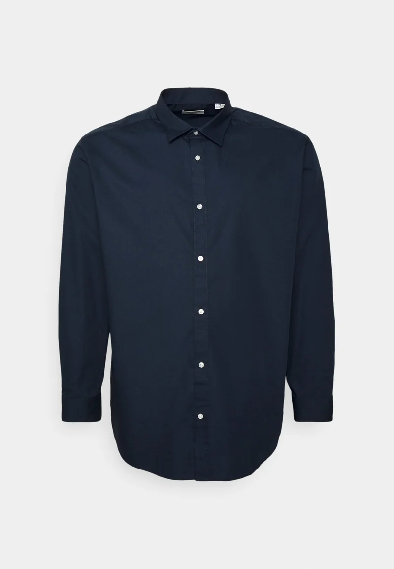 wide varieties Jack & Jones JJJOE PLUS SHIRT - Shirt navy blazer Clothing Shirts Casual Shirts