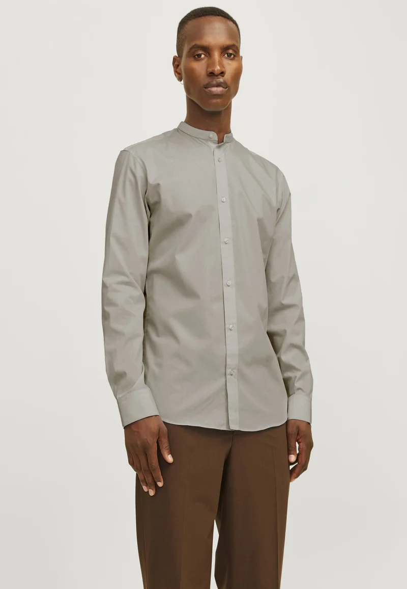 recognized brands Jack & Jones PREMIUM JJJOE SHIRT PLAIN MAO - Shirt pure cashmere Clothing Sale Shirts Business Shirts
