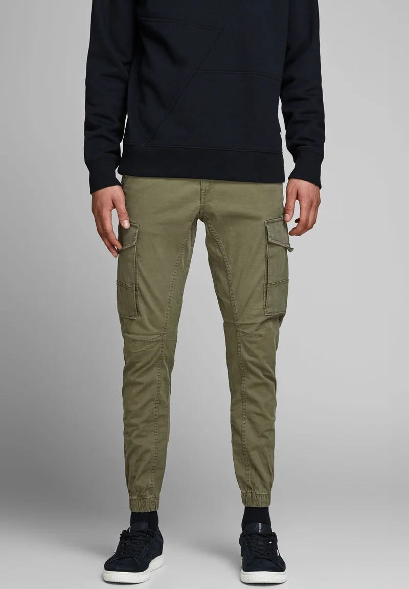 Shop Best Sellers Jack & Jones JJIPAUL JJFLAKE  - Cargo trousers olive night Clothing Trousers Cargo trousers