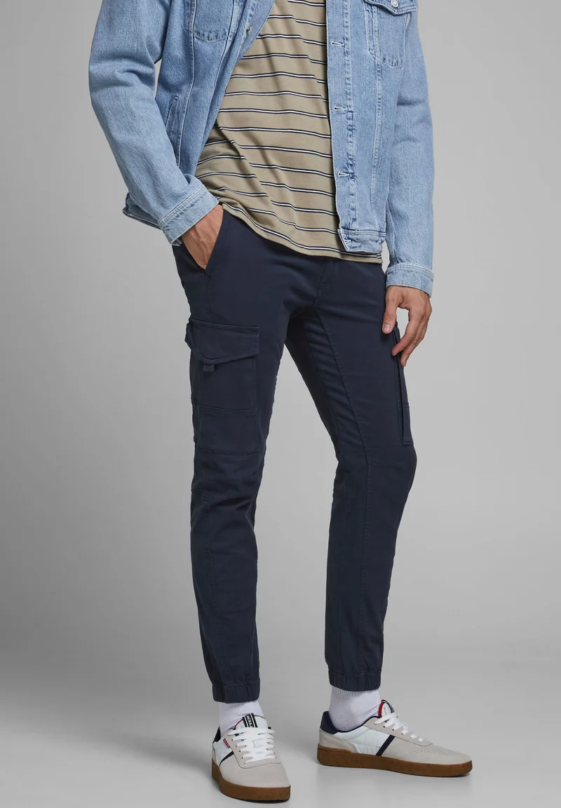 affordable price Jack & Jones JJIPAUL JJFLAKE  - Cargo trousers navy blazer Clothing Trousers Cargo trousers
