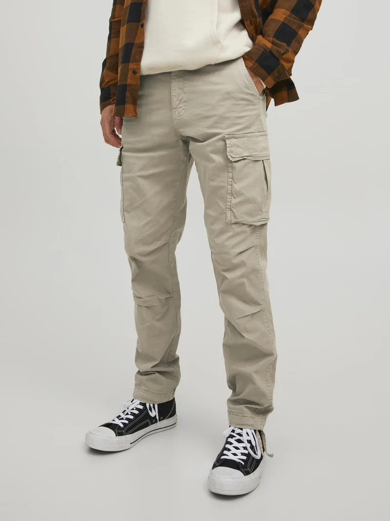 amazing selection Jack & Jones JPSTACE JJTUCKER AMA  - Cargo trousers dune detail solid Clothing Trousers Cargo trousers