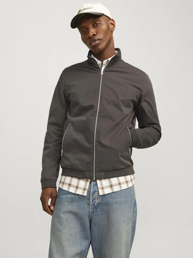 cheapest price Jack & Jones JJERUSH HARRINGTON - Bomber Jacket mulch Clothing Sale Jackets Gilet Bomber Jackets