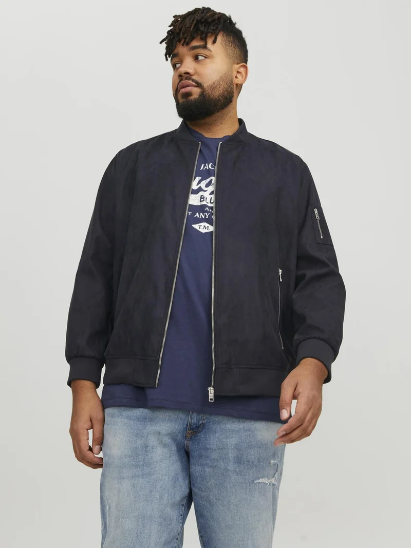 Discount Sale Jack & Jones JJEROCKY - Bomber Jacket jet black  Clothing Sale Jackets Gilet Bomber Jackets