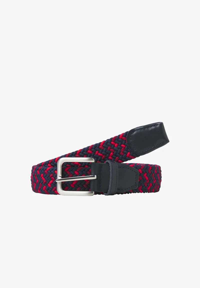 reputable site Jack & Jones JACSPRING BELT - Braided belt navy blazer detail:red mix Accessories Belts Braided belt