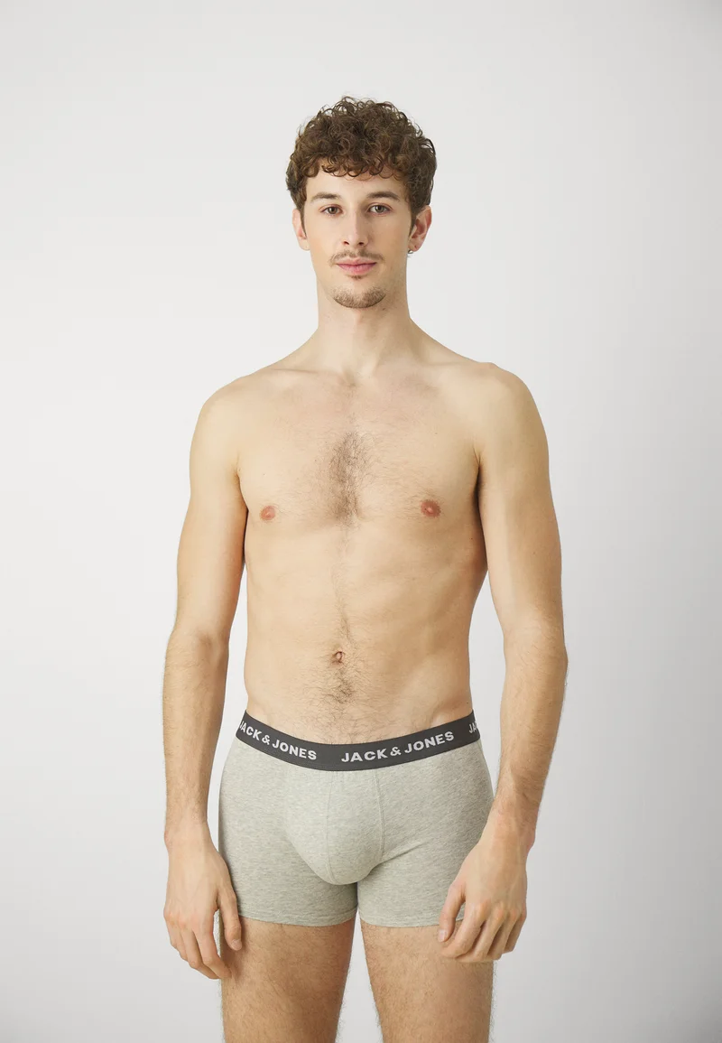 pretty and colorful Jack & Jones JACSOLID TRUNKS 12 PACK - Pants black/navy blazer/light grey melange Clothing Sale Underwear & Socks Bathrobes Boxer briefs