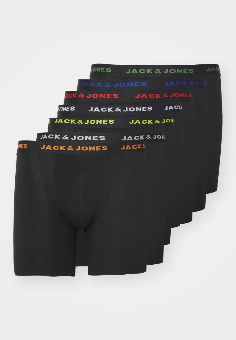 Colorful And Fashion-Forward Jack & Jones JACBASIC PLUS TRUNKS 7 PACK - Pants black Clothing Sale Underwear & Socks Bathrobes Boxer briefs