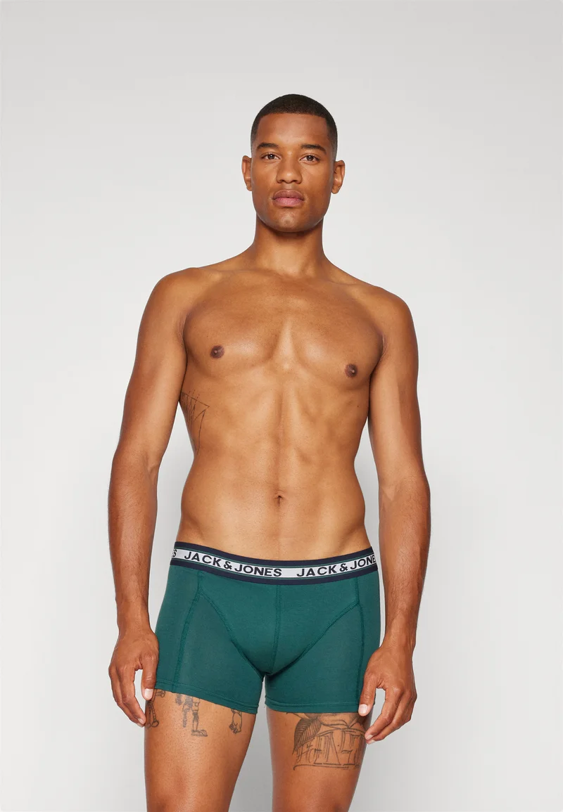 ever-popular Jack & Jones JACOLIVER SOLID TRUNKS 3 PACK - Pants sea moss/navy blazer/light grey melange Clothing Sale Underwear & Socks Bathrobes Boxer briefs