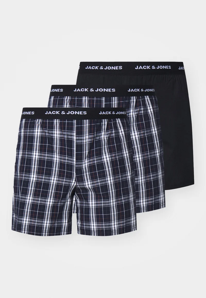 Hottest New Styles Jack & Jones JACANTON 3 PACK - Boxer shorts black  Clothing Sale Underwear & Socks Bathrobes Boxer shorts