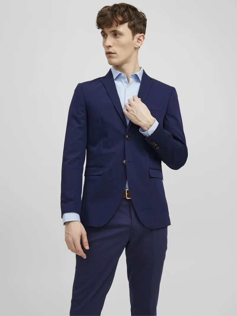 classic fashion trend Jack & Jones PREMIUM FRANCO NOOS - Blazer jacket medieval blue Clothing Suits & Tailoring Blazer jackets