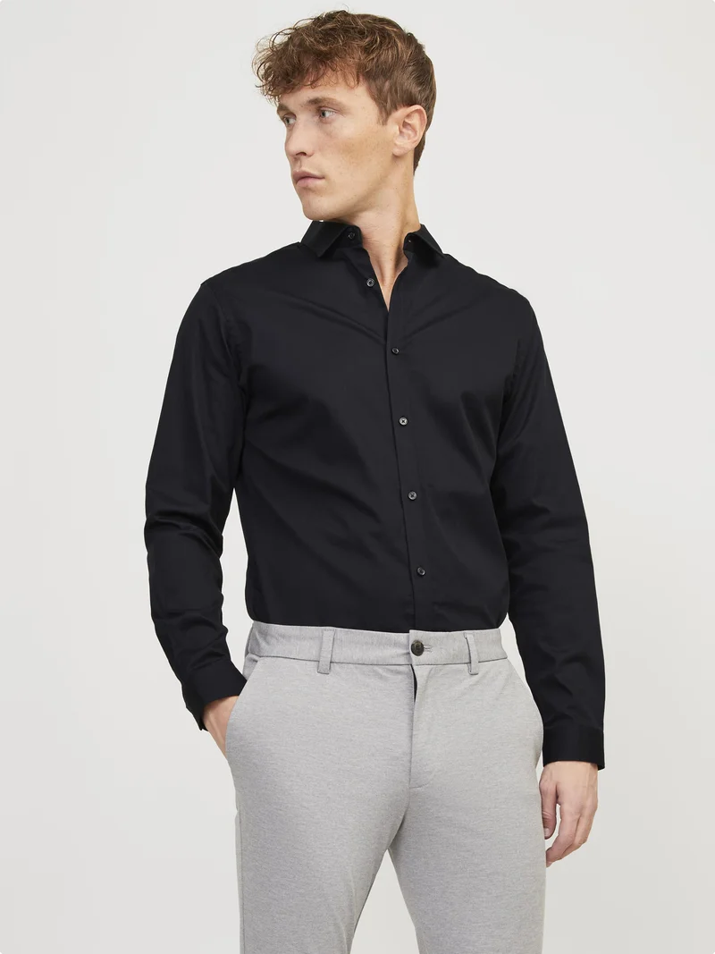 wholesale dealer Jack & Jones PREMIUM CARDIFF - Shirt black Clothing Shirts Casual Shirts