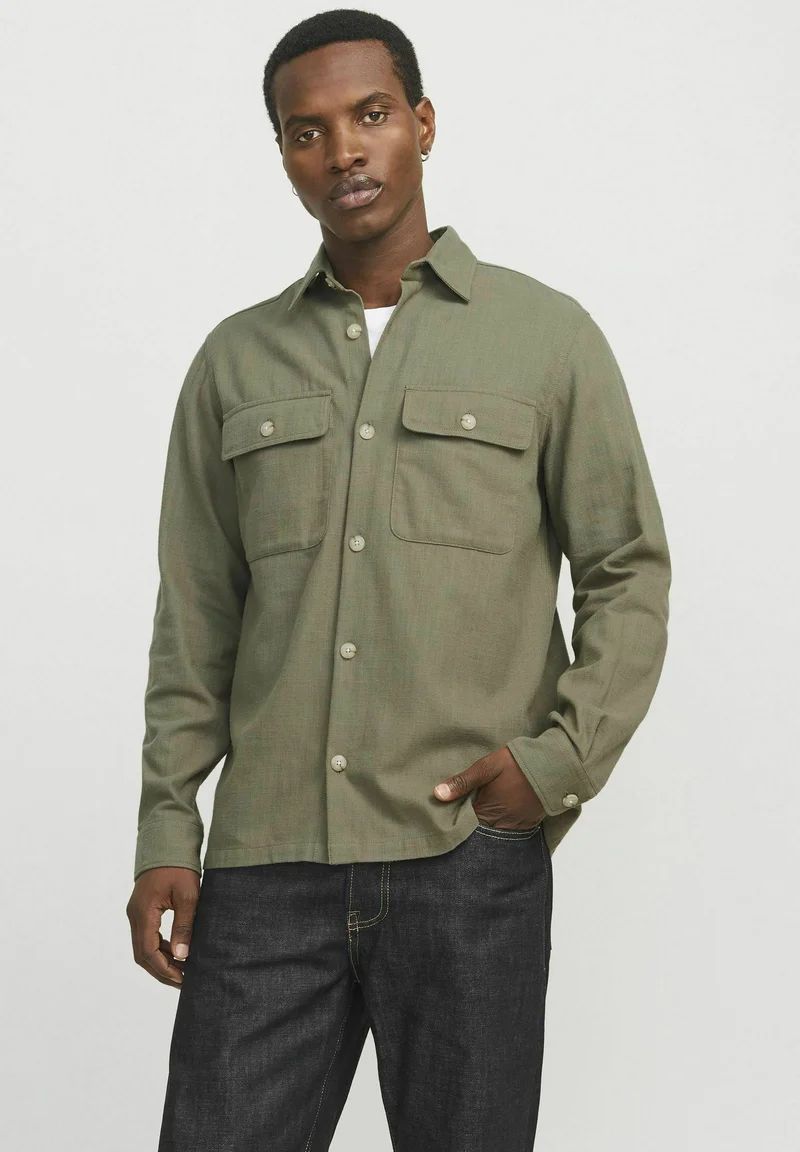 Low Price Guarantee Jack & Jones PREMIUM SPRING SOLID RCCRAYMOND - Shirt tea leaf Clothing Shirts Casual Shirts