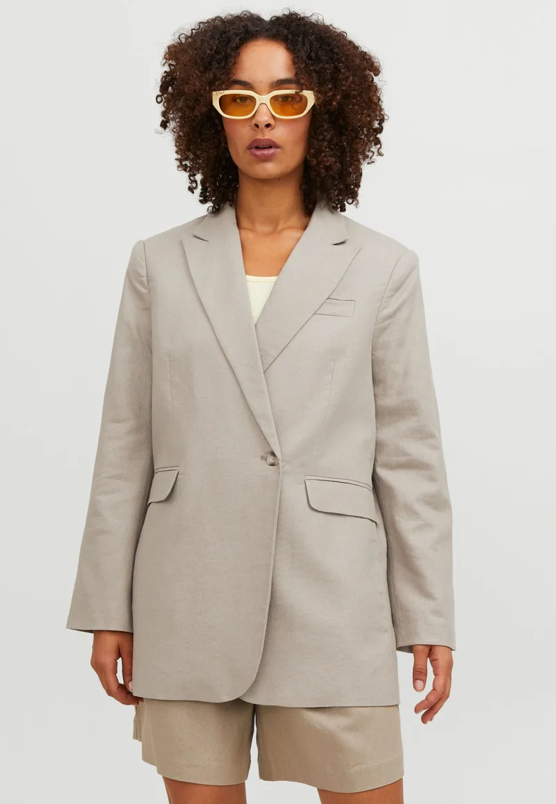 UK Discount Online Sale JJXX JXMARY LINEN BLAZER PNT SN - Blazer fungi Clothing Jackets & Blazers Bomber Jackets