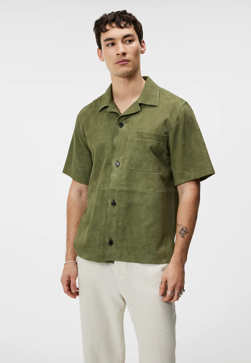 reliable supplier J.LINDEBERG Shirt - oil green Clothing Sale Shirts Business Shirts