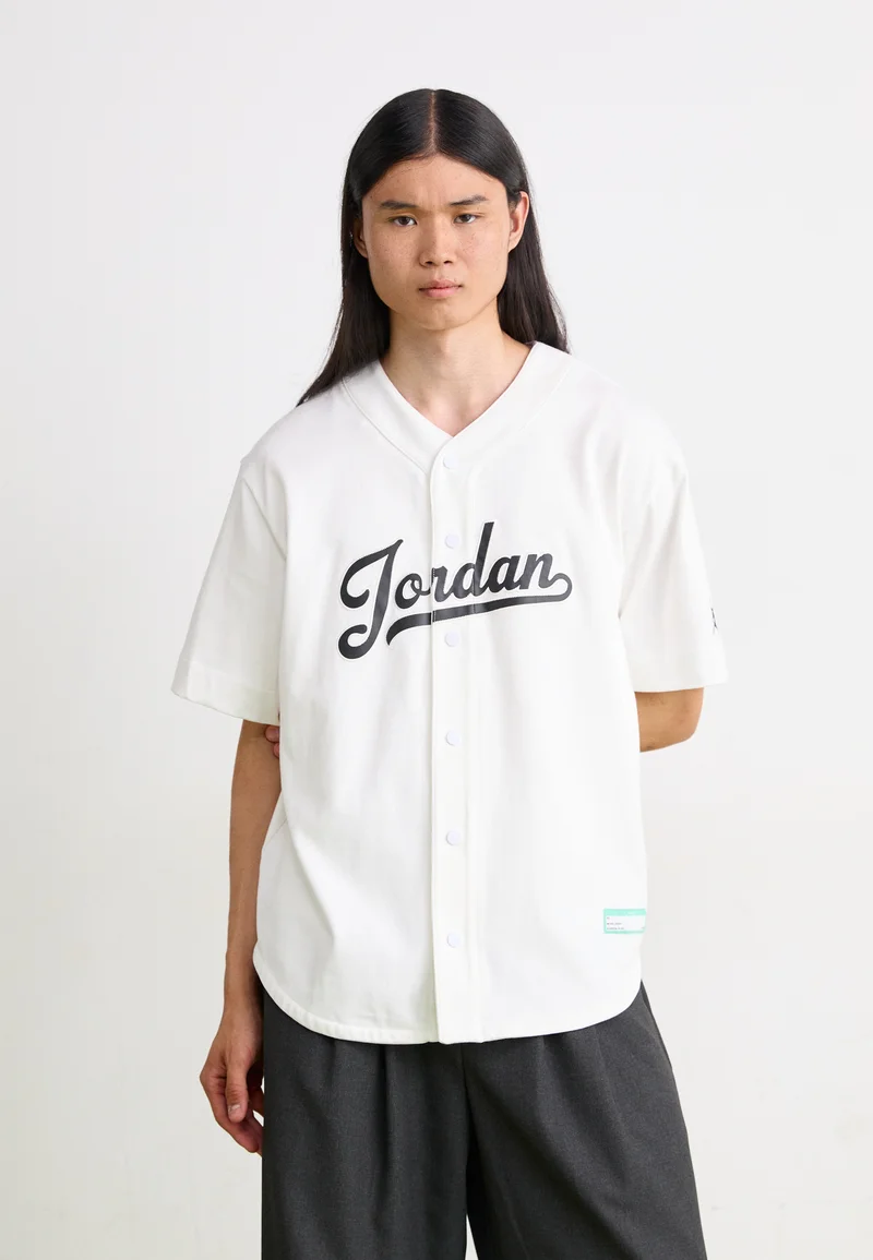 pretty and colorful Jordan Shirt - white/black Clothing Sale Shirts Business Shirts