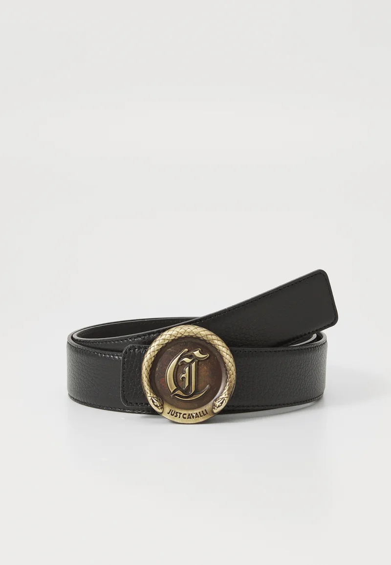 officially authorized Just Cavalli RANGE CINTURE UNISEX - Belt black Accessories Belts Casual belts