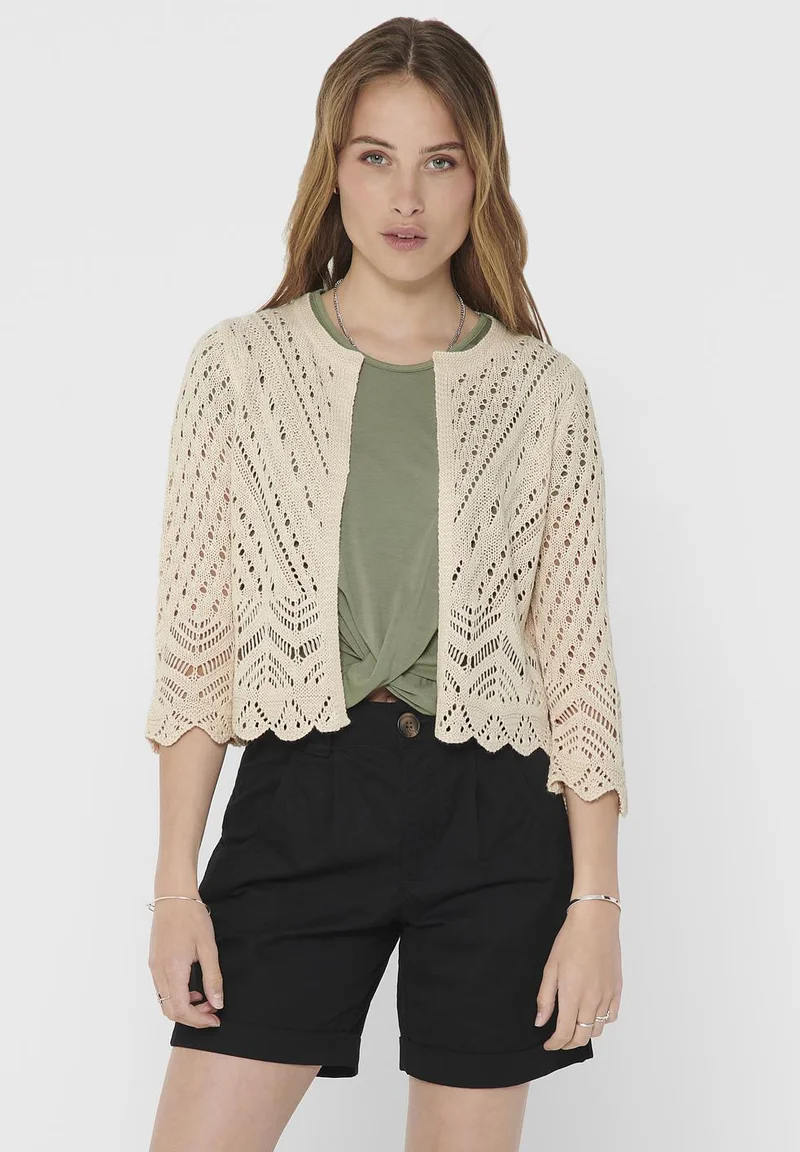 USA Sale Online Store JDY JDYSUN 3/4 CROPPED - Cardigan tapioca Clothing Knitwear & Cardigans Cardigans