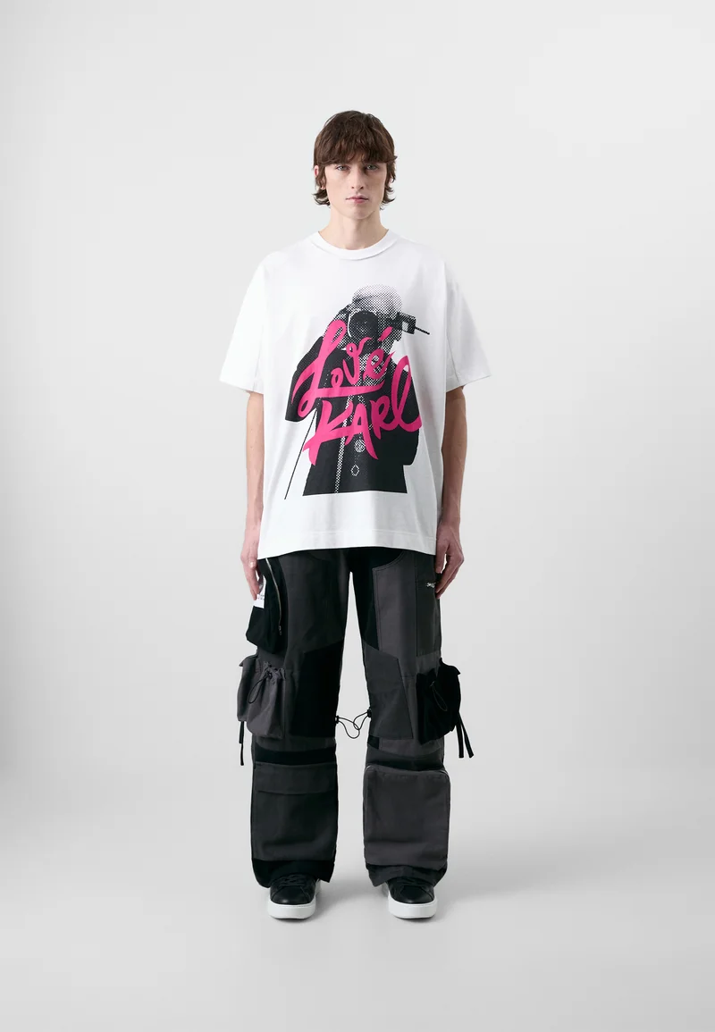 premier fashion designer Karl Lagerfeld Jeans KLJ X ATELIER UTILITY PANT UNISEX - Cargo trousers black Clothing Trousers Cargo Trousers
