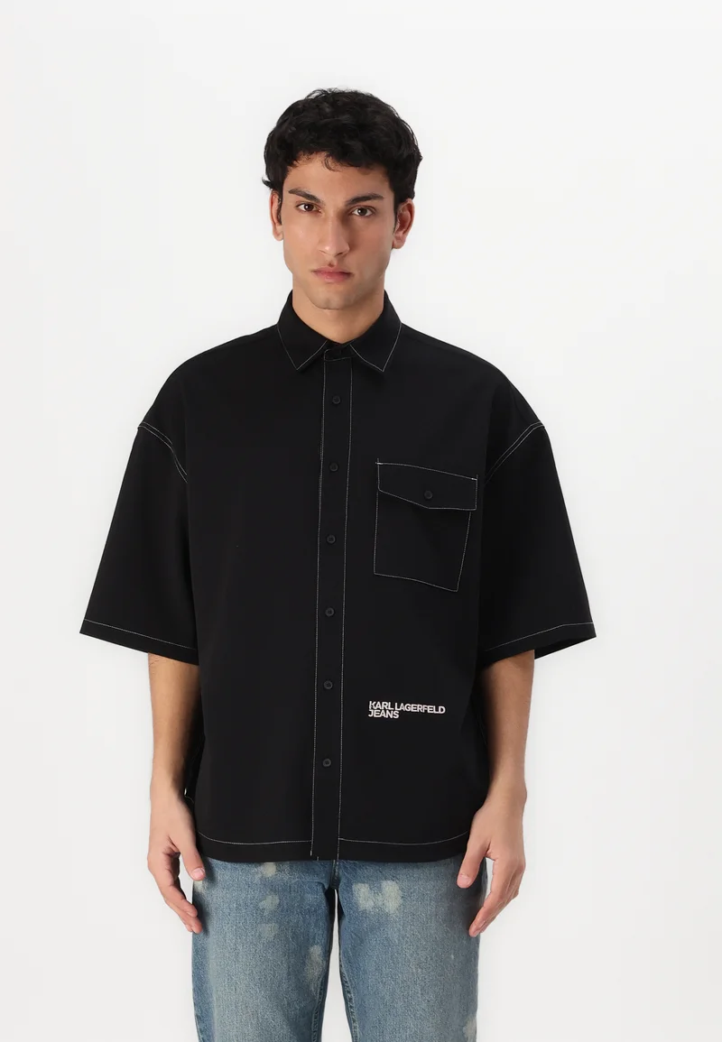 official authorized store Karl Lagerfeld Jeans RELAXED SHIRT - Shirt black Clothing Sale Shirts Business Shirts