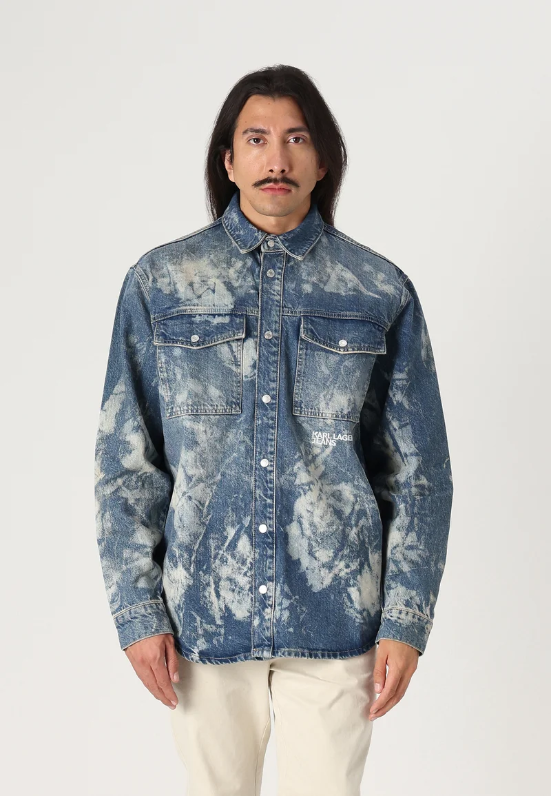 innovative design Karl Lagerfeld Jeans OVERSHIRT - Shirt bleached denim Clothing Sale Shirts Business Shirts