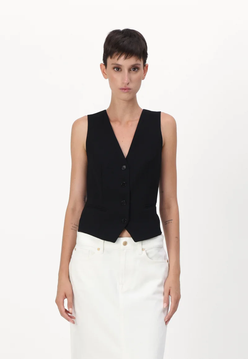 unique design KARL LAGERFELD TAILORED WAISTCOAT - Waistcoat black Clothing Jackets & Blazers Bomber Jackets