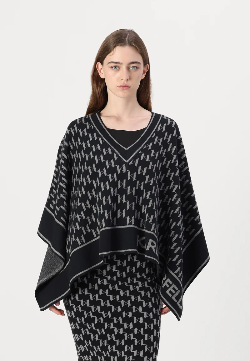 vast selection KARL LAGERFELD MONOGRAM  - Cape grey Clothing Jackets & Blazers Capes