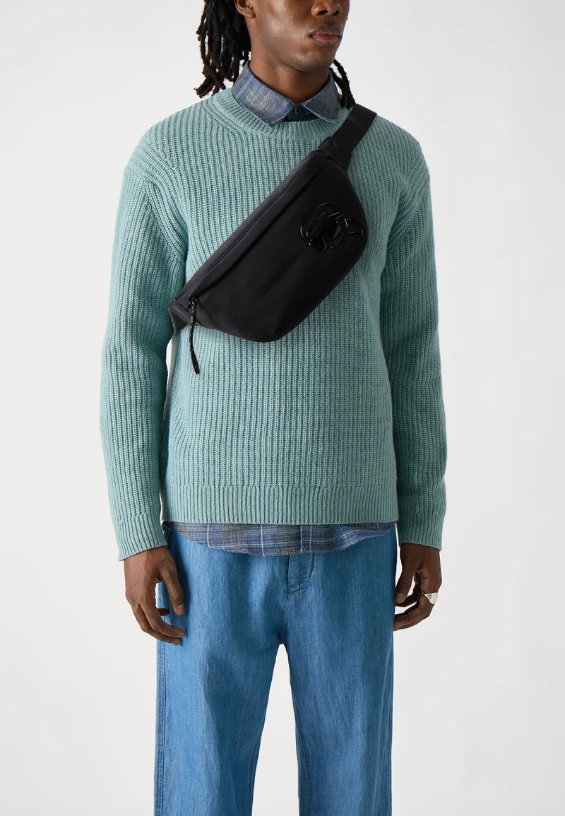Quality Design KARL LAGERFELD IKON TONAL BUMBAG - Bum bag black Accessories Bags & cases Small bags Bum bags