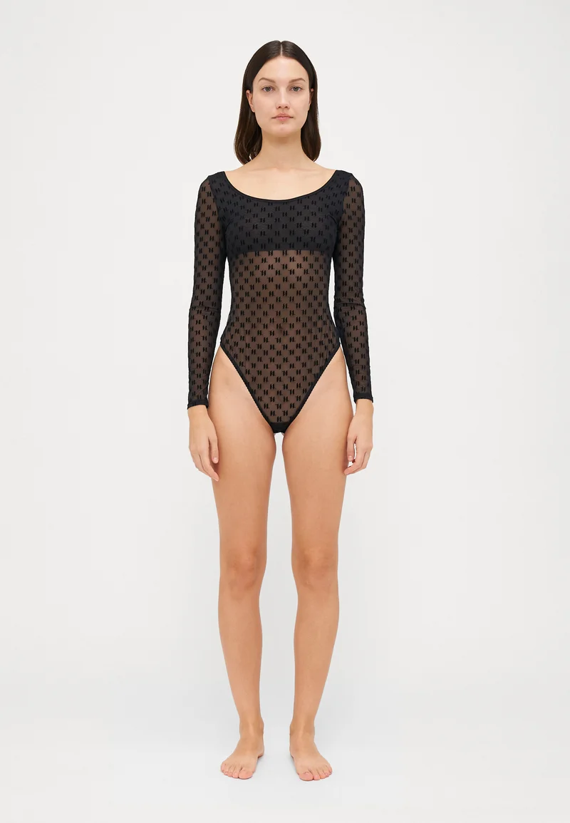 lowest price KARL LAGERFELD MONOGRAM - Body black Clothing Underwear Shapewear Bodies